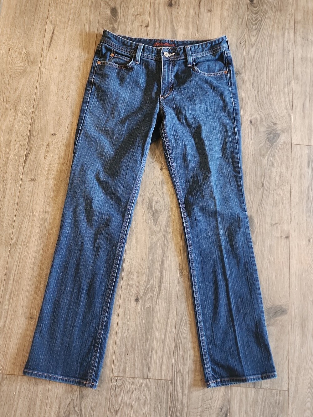 Eddie Bauer Women's Straight-Leg Jeans Classic Fit Y2k Mom Size 8